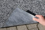 Stenfolie i sort/hvid 100cm
